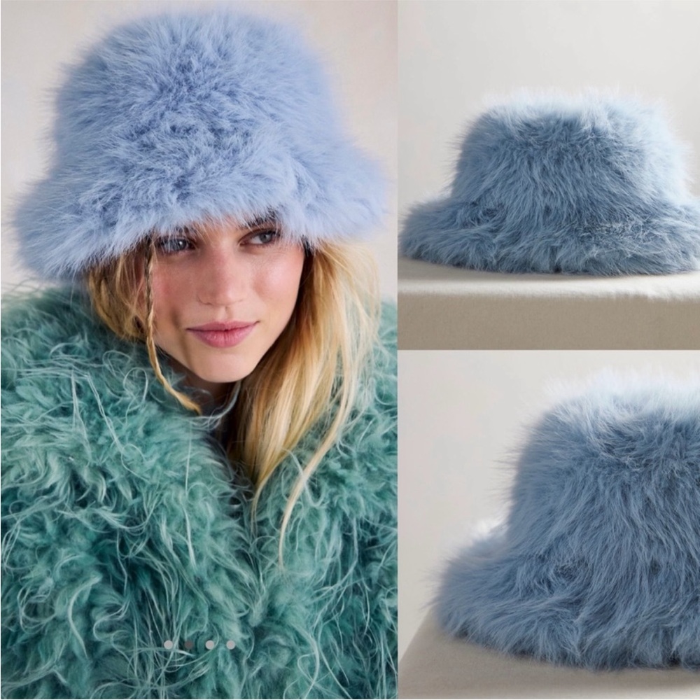 Free People X Unreal Fur ICE Queen bucket hat